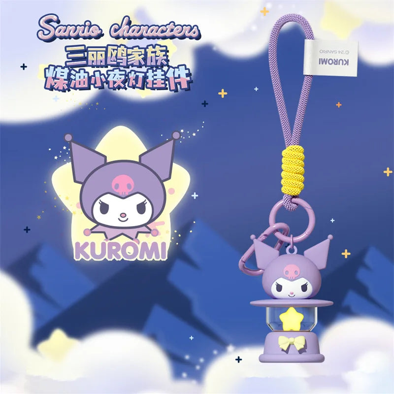 Sanrio LED Night Light Keychain – Hello Kitty, Cinnamoroll & Kuromi Pendant