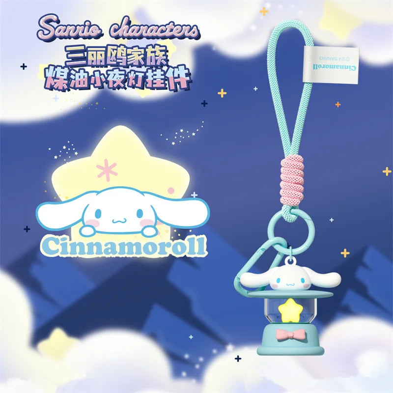 Sanrio LED Night Light Keychain – Hello Kitty, Cinnamoroll & Kuromi Pendant