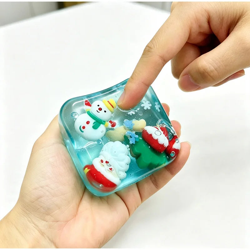 Kawaii Christmas Ice Cube Squishy 🎄🎅❄️