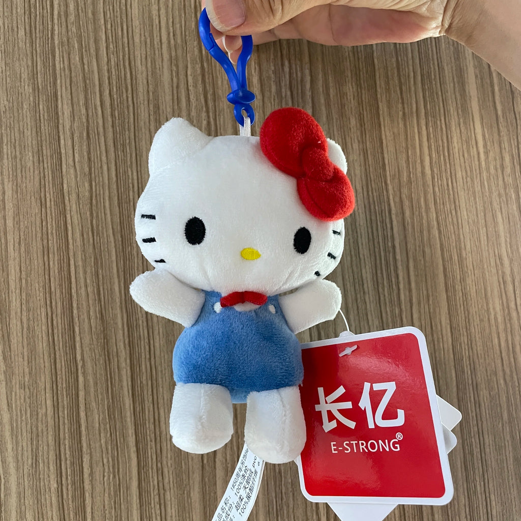 Sanrio Plush Pendant Charm - Kawaii Hangyodon Kuromi My Melody Stuffed Doll Keychain - Birthday Gift
