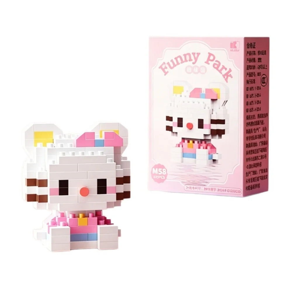 Sanrio Series Building Blocks Mini Figure Set - Hello Kitty Cinnamoroll My Melody Kuromi Pochacco Puzzle Toy Gift