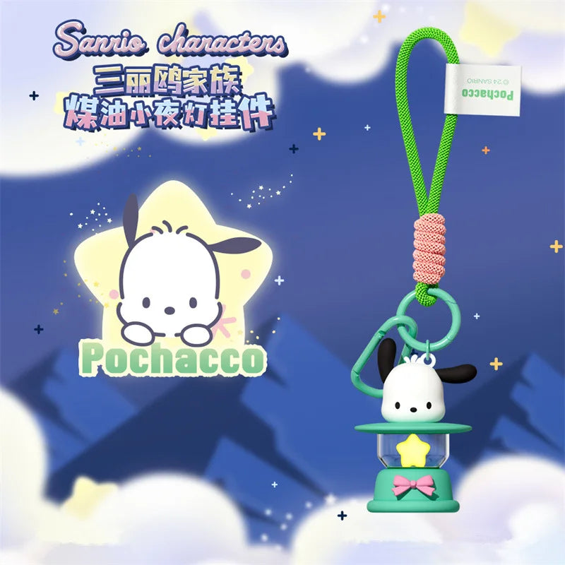 Sanrio LED Night Light Keychain – Hello Kitty, Cinnamoroll & Kuromi Pendant