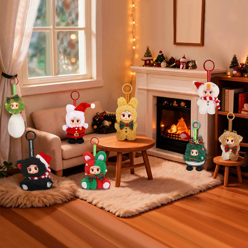 Mini Christmas Plush Bag Charm Blind Box 🎄🎁🎀
