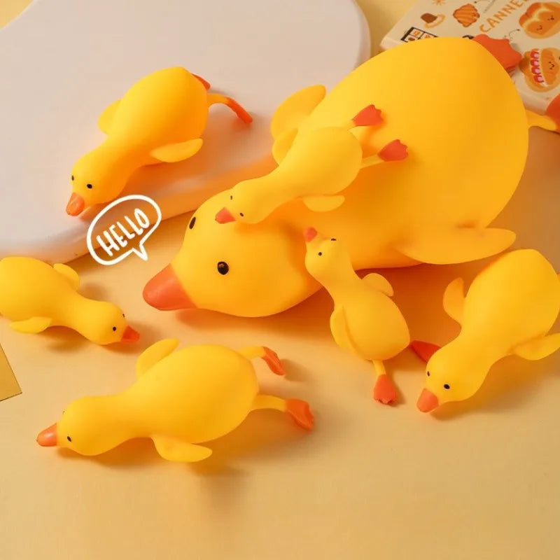 Squishy Duck & Goose Fidget Toy - Cute Stretchy Animal Squeeze Toy, Fun Gift for Kids & Adults