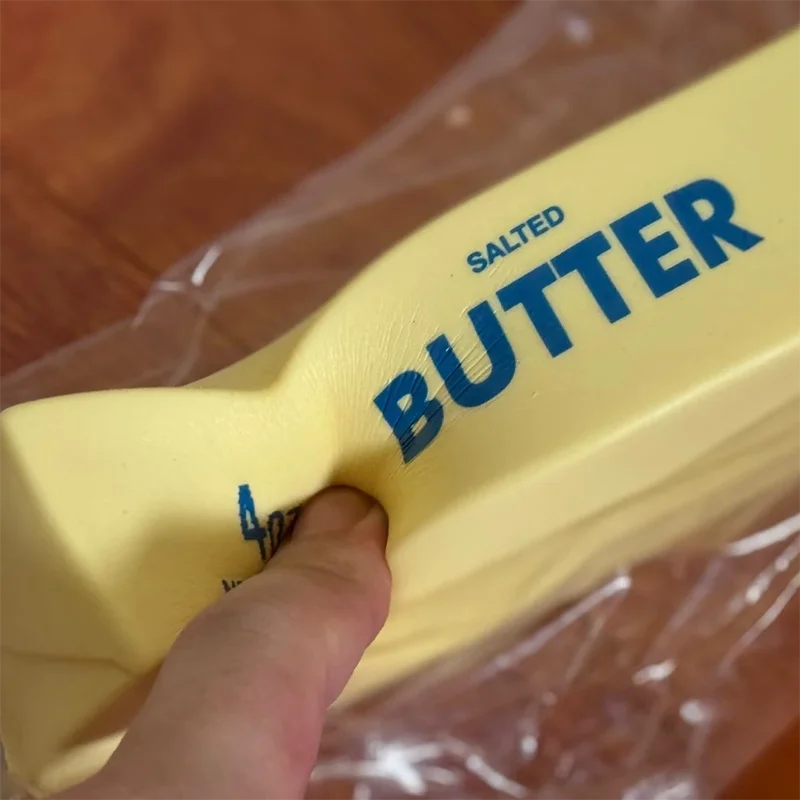 Butter Stick Cheese Squishy – Elastic Stretchy Fidget Squeeze Toy Funny Prank Gift
