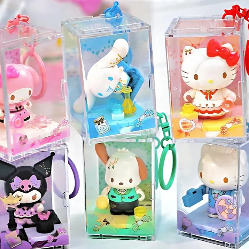 Sanrio Characters Blind Box Keychain - Hello Kitty, Kuromi & My Melody Collectible Bag Pendant - Kawaii Gift for Girls