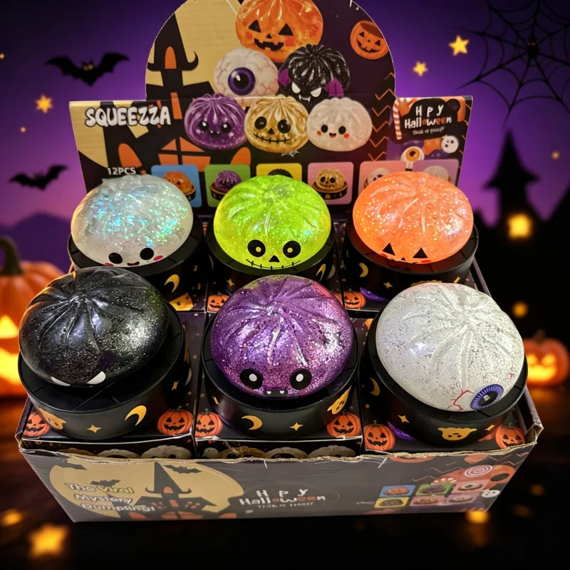 Halloween Dumpling Squishy Blind Box - 8.5cm Slow Rise Maltose Squeeze Toy - Anxiety Relief Surprise Gift