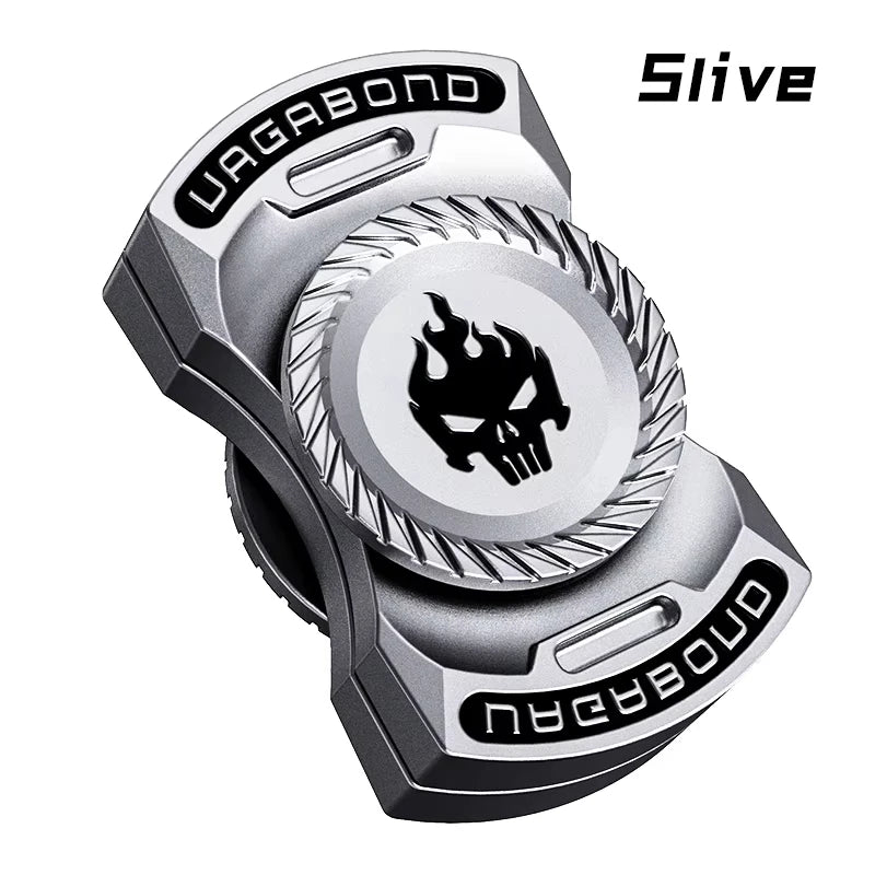 3-in-1 Skeleton Ghost EDC Fidget Toy - Alloy Spinner, Slider & Sound Coin Fidget Set