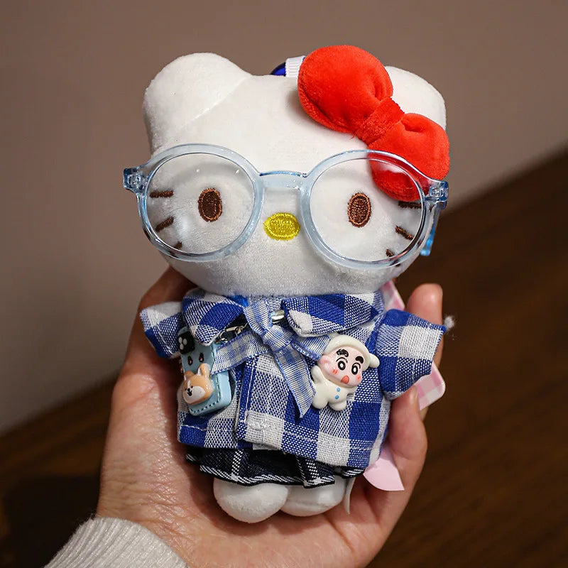 Sanrio Hello Kitty Plush Stuffed Pendant Keychain - 15cm Kawaii Kitty Cat Charm - Birthday Gift