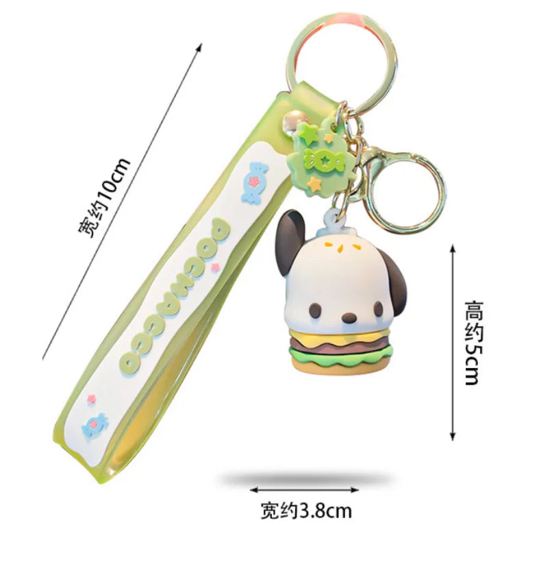 Sanrio Snack Series Keychain – Kuromi & Friends Cute Anime Bag Charm