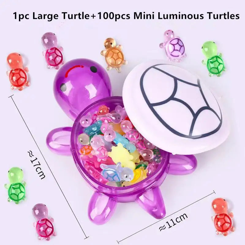 🌙 Glow Turtle Figurine Set 🐢 | Luminous Desk & Shelf Decor ✨