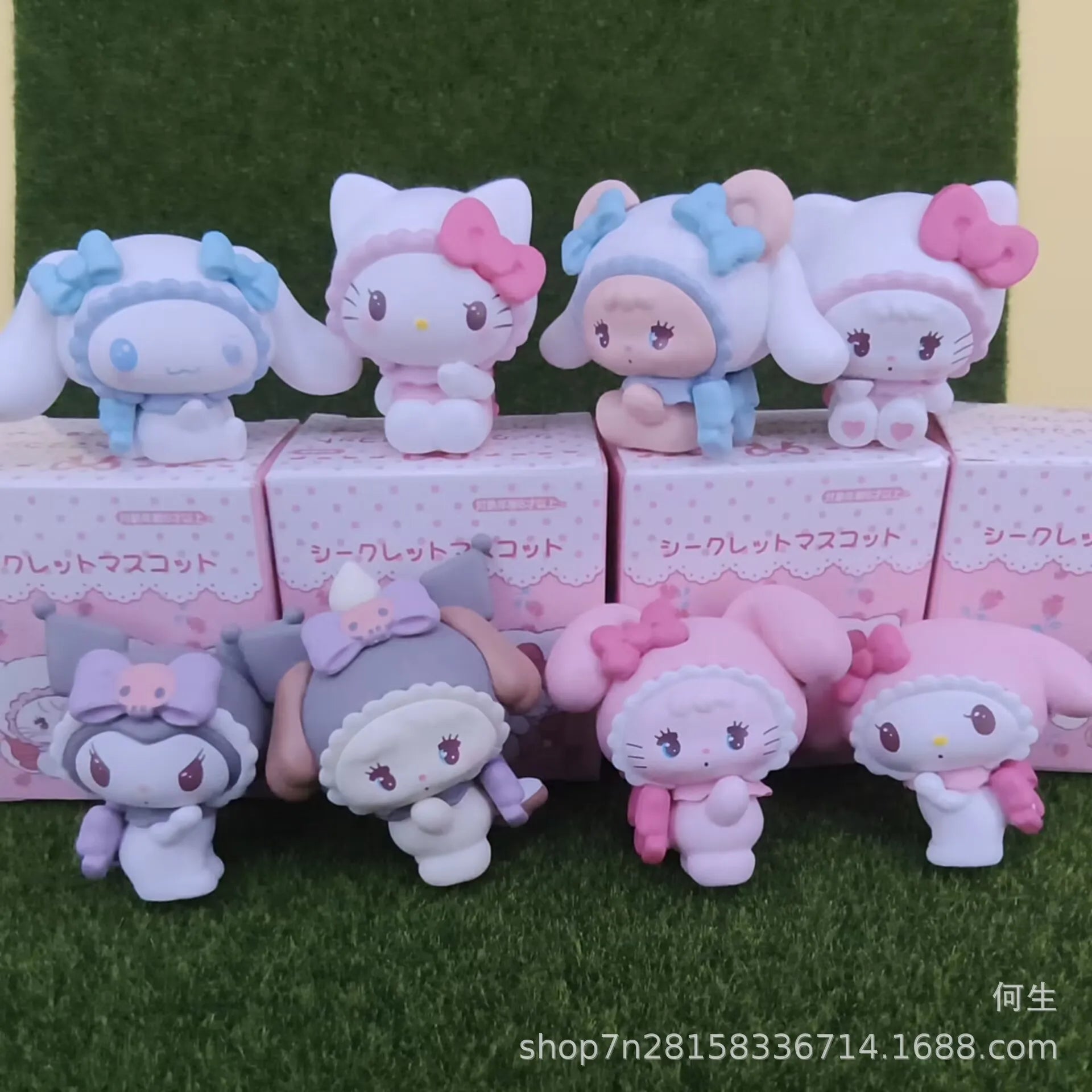 Sanrio Characters Blind Box Hello Kitty Kuromi Cinnamoroll Mymelody Mikko Illustration Joint Model Collectible Boy Girls Gifts