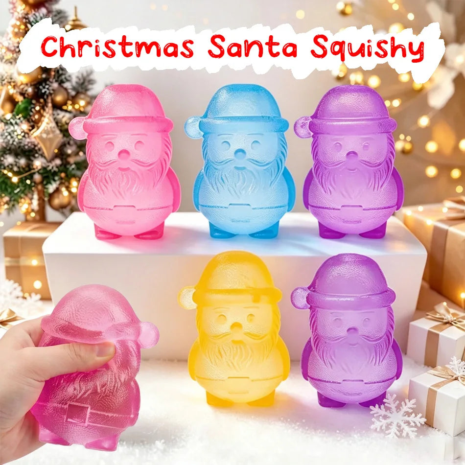 Frosted Jelly Santa Squishy 🎅🎄❄️