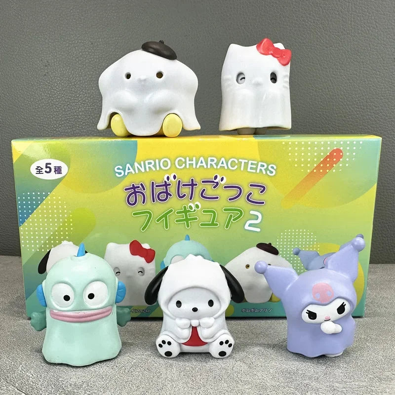 Sanrio Ghost Suit Blind Box Mini Figures – Hello Kitty, Kuromi & Pompom Purin Collection