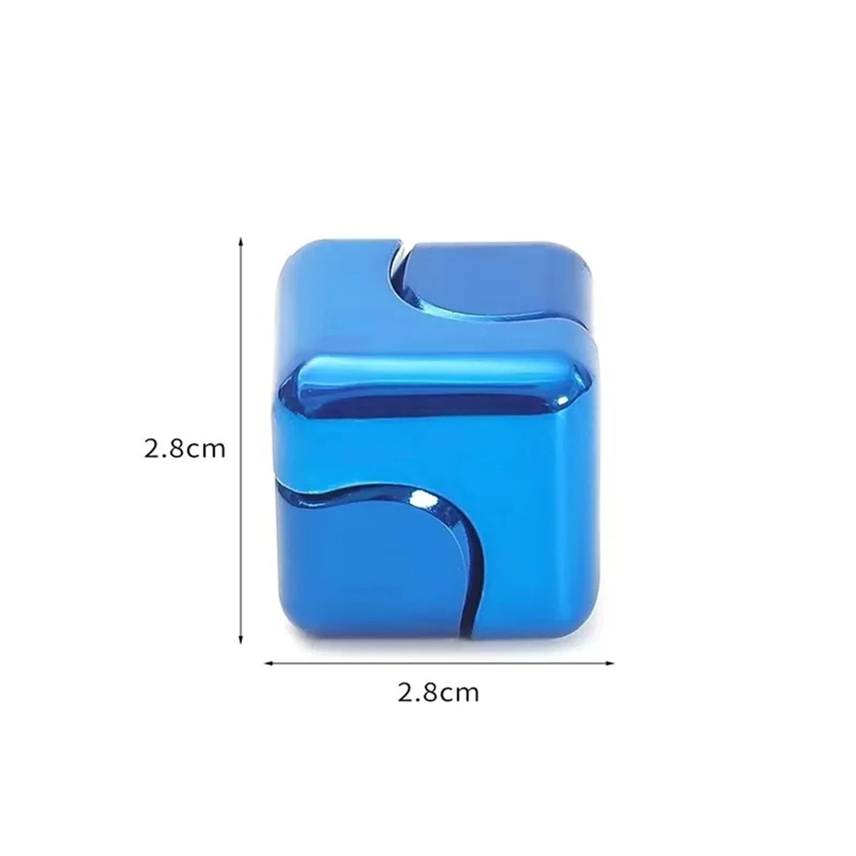 Metal Fidget Spinner Cube – Cool Desk Gadget Calming Sensory Fidget Toy for Teens & Adults