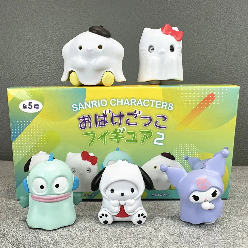 Sanrio Ghost Suit Blind Box Mini Figures – Hello Kitty, Kuromi & Pompom Purin Collection