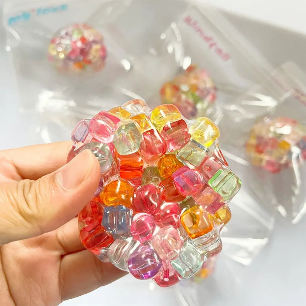 Ice Bead Squishy Ball – Super Soft Sensory Fidget Toy for Kids & Adults