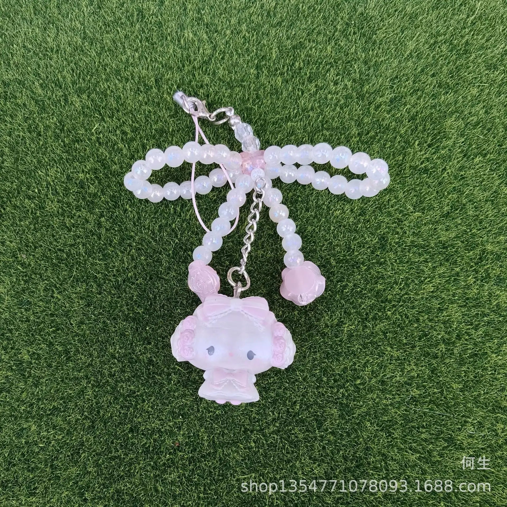 Sanrio Pearl Bow Bonnet Keychain – Hello Kitty & Cinnamoroll Mystery Blind Box Pendant