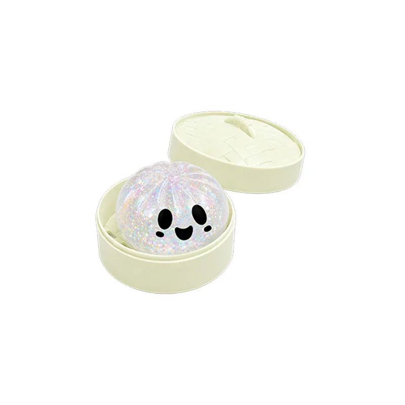 Cartoon Ghost Bun Squishy Toy – Soft Slow-Rising Squeeze Toy | Cute Halloween Ghost Gift & Collectible