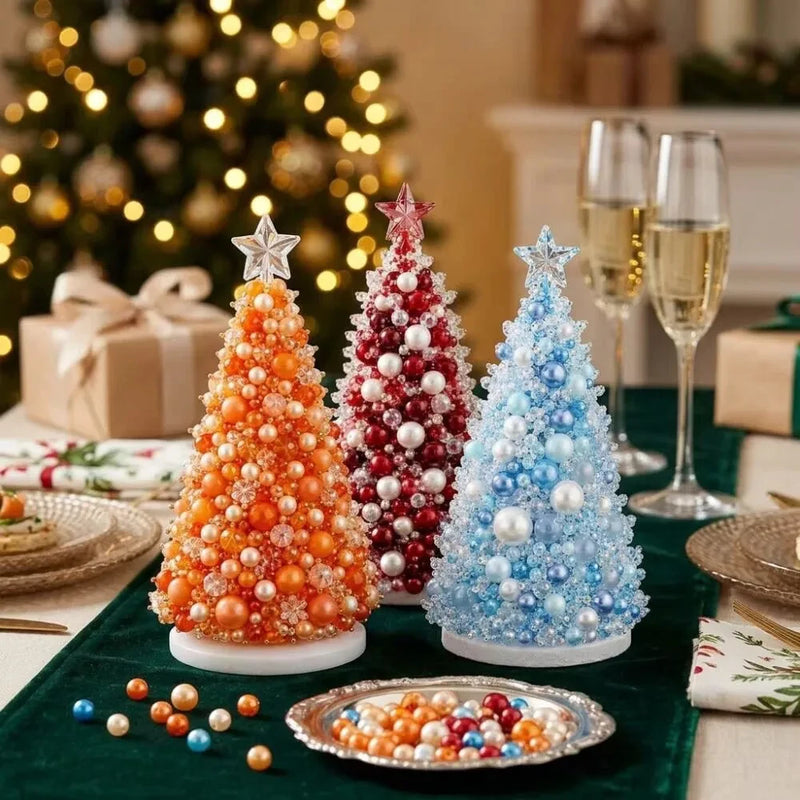 🎄 DIY Beaded Christmas Tree Craft Kit 🎀 | Tiny Tree Sparkle ✨