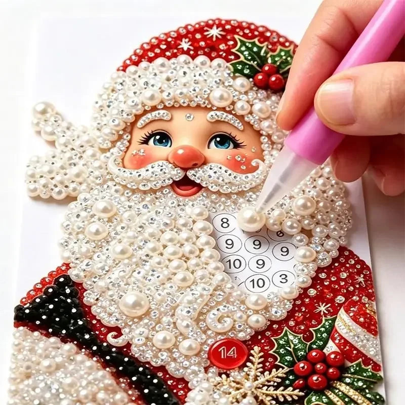 🎄 DIY Christmas Pearl Art Craft Kit 🎀 | Festive Cottage-Style Decor ✨