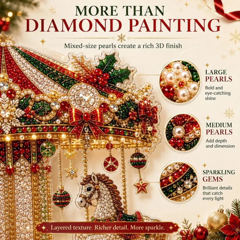 🎄 DIY Christmas Diamond Art Hanging Decoration 🎀 | Festive Sparkle ✨
