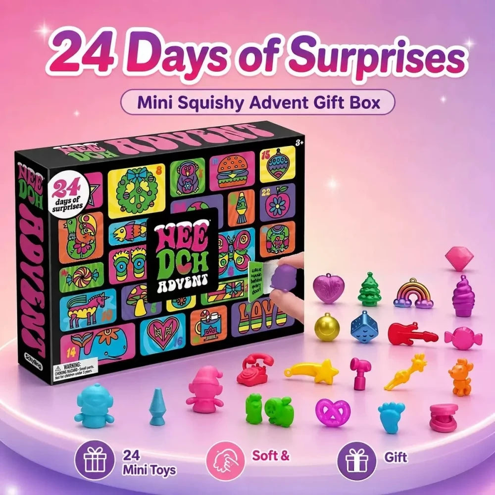 🎄 Squishy Fidget Toy Advent Calendar 🎁 | 24 Days of Festive Surprises ✨