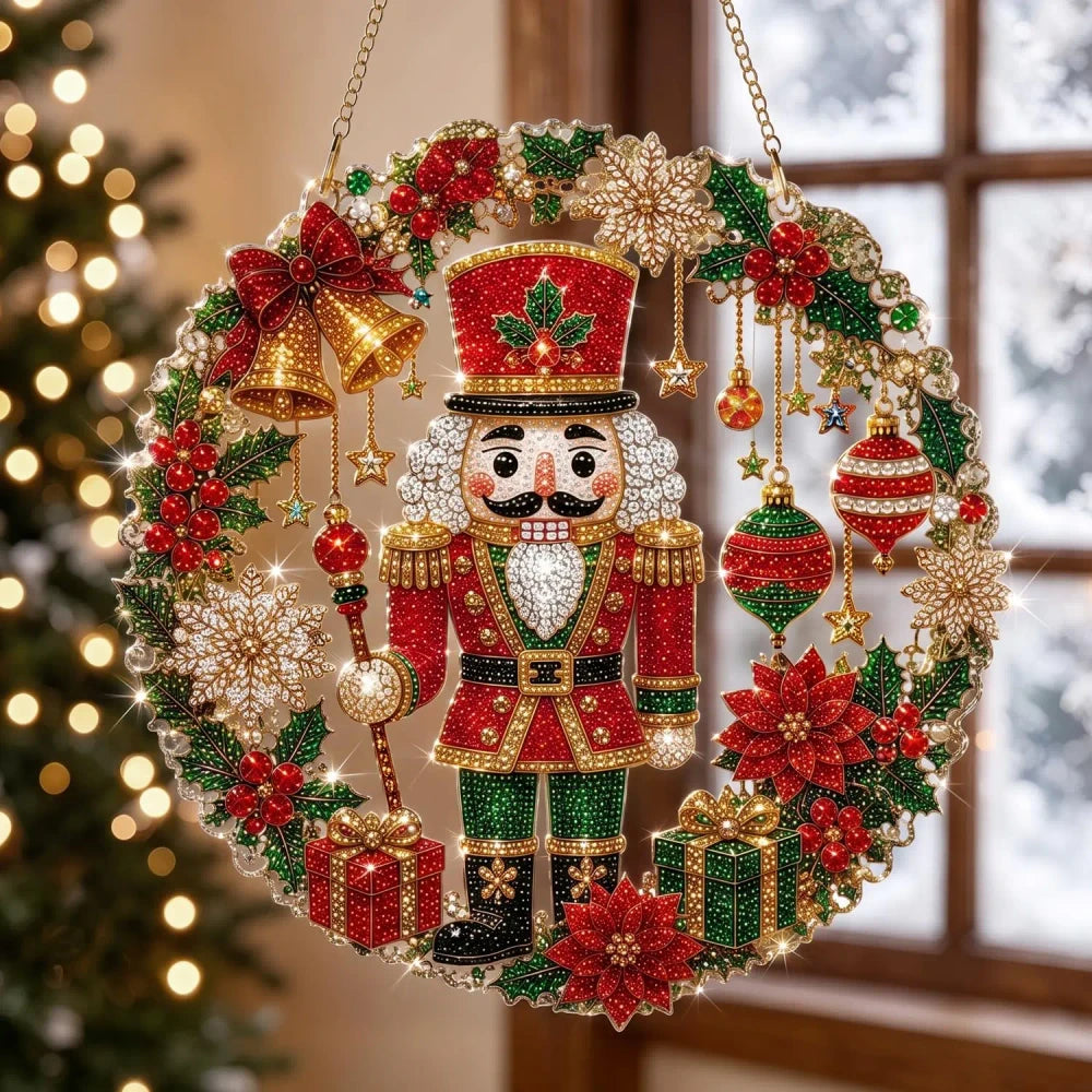 🎄 DIY Christmas Diamond Art Hanging Decoration 🎀 | Festive Sparkle ✨